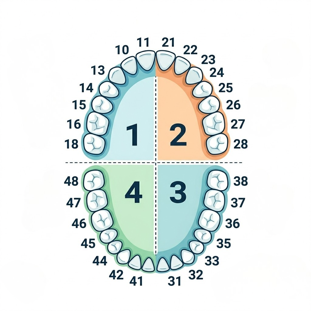 Dental numbering systems
